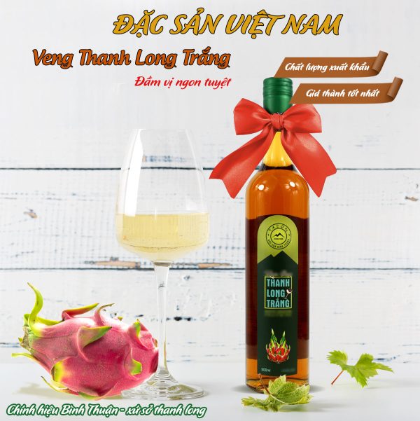 Vang Thanh Long Trắng – Thương hiệu Tazon Hàm Đức – Đặc sản Bình Thuận – Chai 500ml – Kingsmart - Ảnh 3