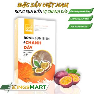 Rong sụn biển vị chanh dây - Thương hiệu CÔ 5 - Đặc sản Ninh Thuận - Hũ 185g - Kingsmart