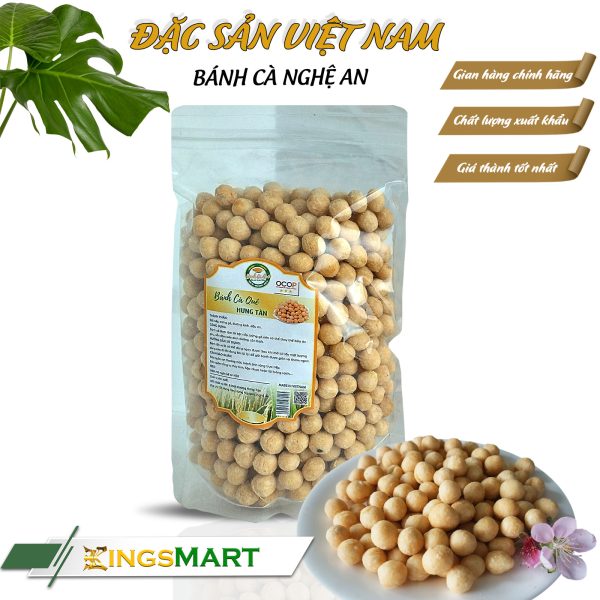 Bánh cà quê vị truyền thống - Thương hiệu Hưng Tân - Đặc sản Nghệ An - Túi 500g - Kingsmart