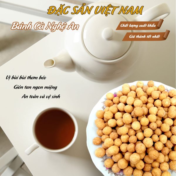 Bánh cà quê vị truyền thống - Thương hiệu Hưng Tân - Đặc sản Nghệ An - Hũ 500g - Kingsmart - Ảnh 2