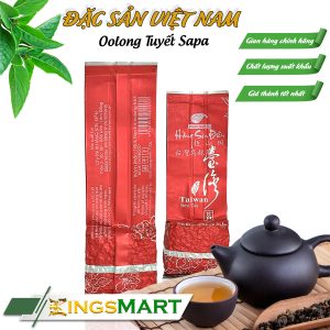 Trà Oolong Tuyết Sapa - Thương hiệu Hằng Sơn Điền - Đặc sản Sa Pa - Túi 100g - Kingsmart
