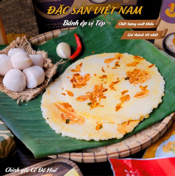 Bánh Ép Huế Vị Gà Phô Mai - Thương hiệu HUE ONE FOOD - Đặc sản Cố Đô Huế - Túi Snack 40g - Kingsmart - Ảnh 3