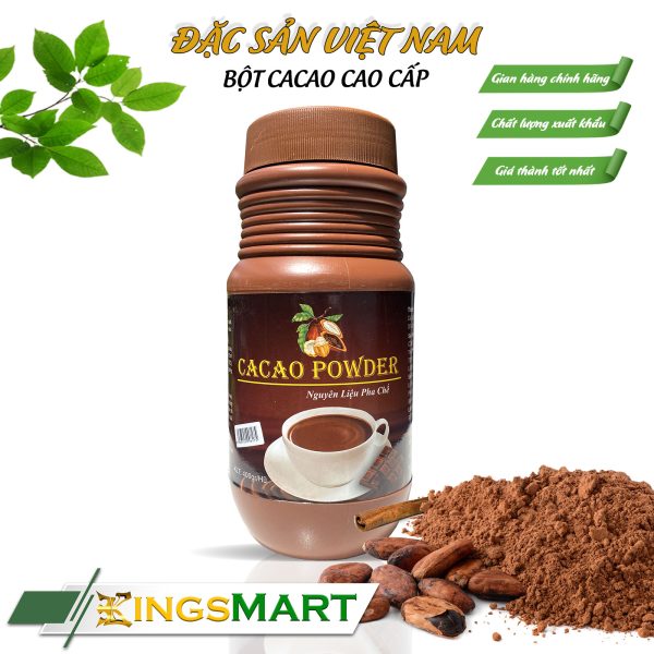 Bột Cacao Powder pha sẵn - Thương hiệu TIẾN PHÁT - Đặc sản Quy Nhơn - Hũ 400g - Kingsmart