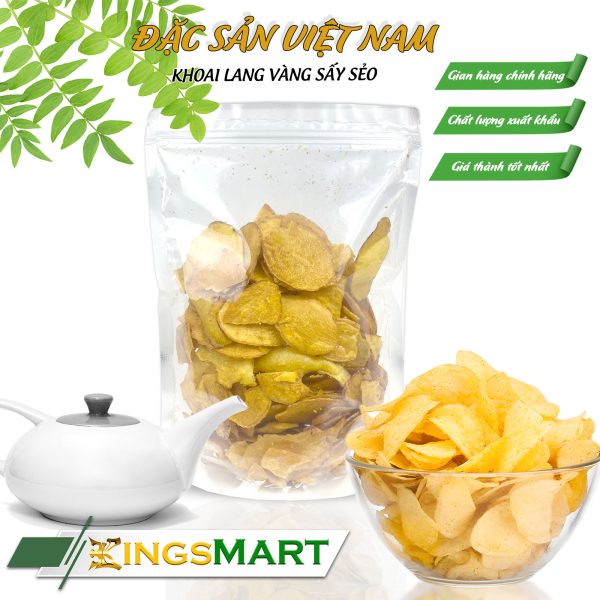 Khoai lang sấy mật ong - Thương hiệu LÒ BÁNH THANH TÂM - Đặc sản Đà Lạt - Túi 500g - Kingsmart - Image 2