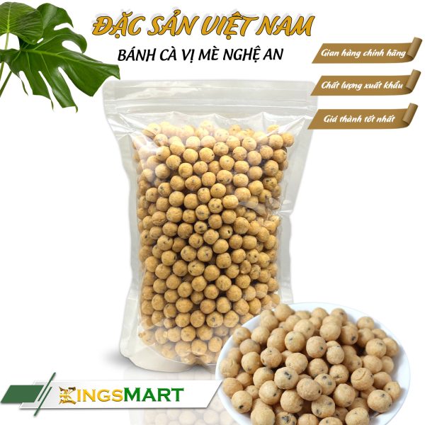 Bánh cà quê vị mè vừng ngọt - Thương hiệu Hưng Tân - Đặc sản Nghệ An - Túi 500g - Kingsmart - Image 3