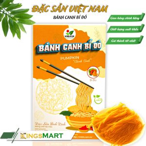 Bánh canh gạo vị bí đỏ - Thương hiệu VIDATA - Đặc sản Tây Sơn Bình Định - Hộp 200g - Kingsmart