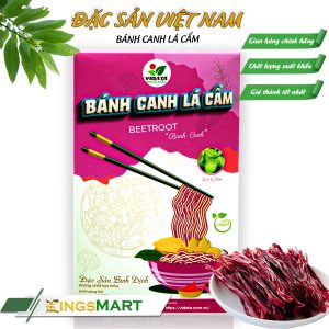 Bánh canh gạo vị lá cẩm - Thương hiệu VIDATA - Đặc sản Tây Sơn Bình Định - Hộp 200g - Kingsmart