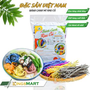 Bánh canh mì rau củ - Thương hiệu VIDATA - Đặc sản Tây Sơn Bình Định - Túi 350g - Kingsmart