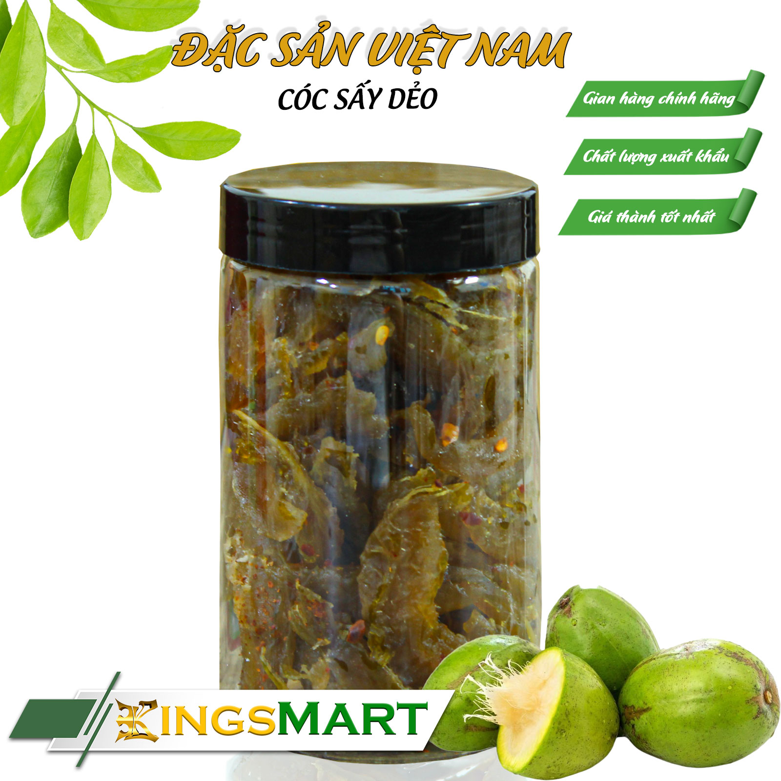 Mứt cóc sấy dẻo Đà Lạt - Thương hiệu NGÔ MAI HOA - Hũ 250g - Kingsmart - Ảnh 2