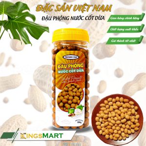 Đậu phộng da cá nước cốt dừa - Thương hiệu TRƯỜNG TÂN - Hũ 280g - Kingsmart