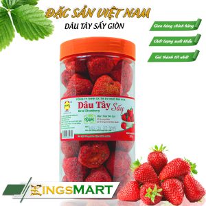 Dâu tây Đà Lạt sấy giòn - Thương hiệu NGÔ MAI HOA - Hũ 150g - Kingsmart