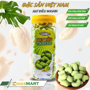 Hạt điều wasabi - Thương hiệu TRƯỜNG TÂN - Hũ 265g - Kingsmart