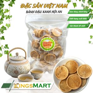 Bánh Đậu Xanh Hội An Chay - Thương hiệu Bông - Túi 500g - Kingsmart